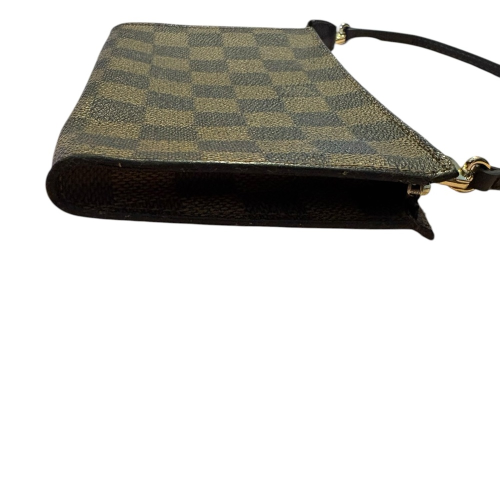 Louis Vuitton Neverfull Pouch in Damier Ebene W/ Strap Attachment • Authentic - Picture 12 of 16